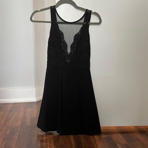 Lulu’s Black Skater Dress Size S